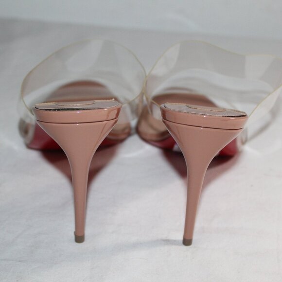 NWOB Christian Louboutin Just Nothing Slide Sandals Heels Red Bottom 40.5 - Picture 4 of 7